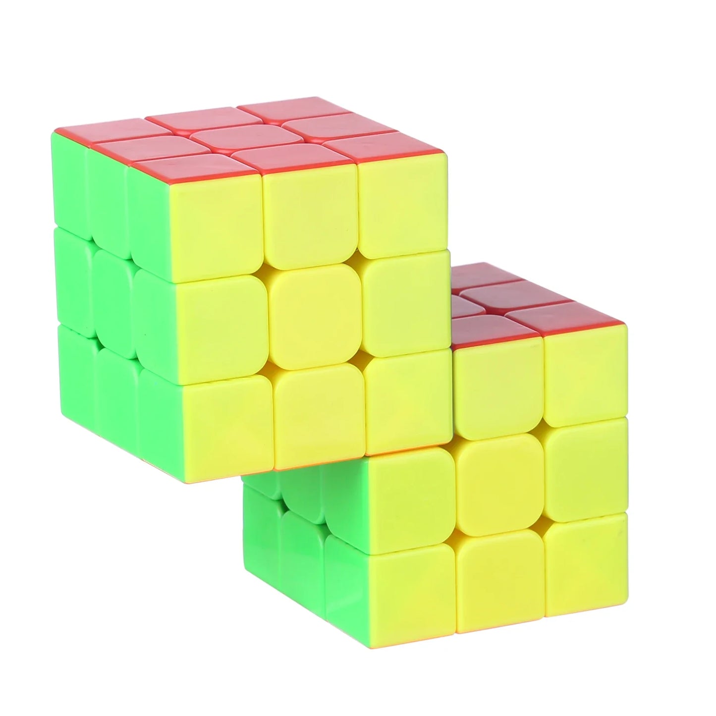 New Cube Twist Double 3x3 Conjoined Magic Cube Speed Cube Puzzle Toy for Kids Boys Gift Colorful