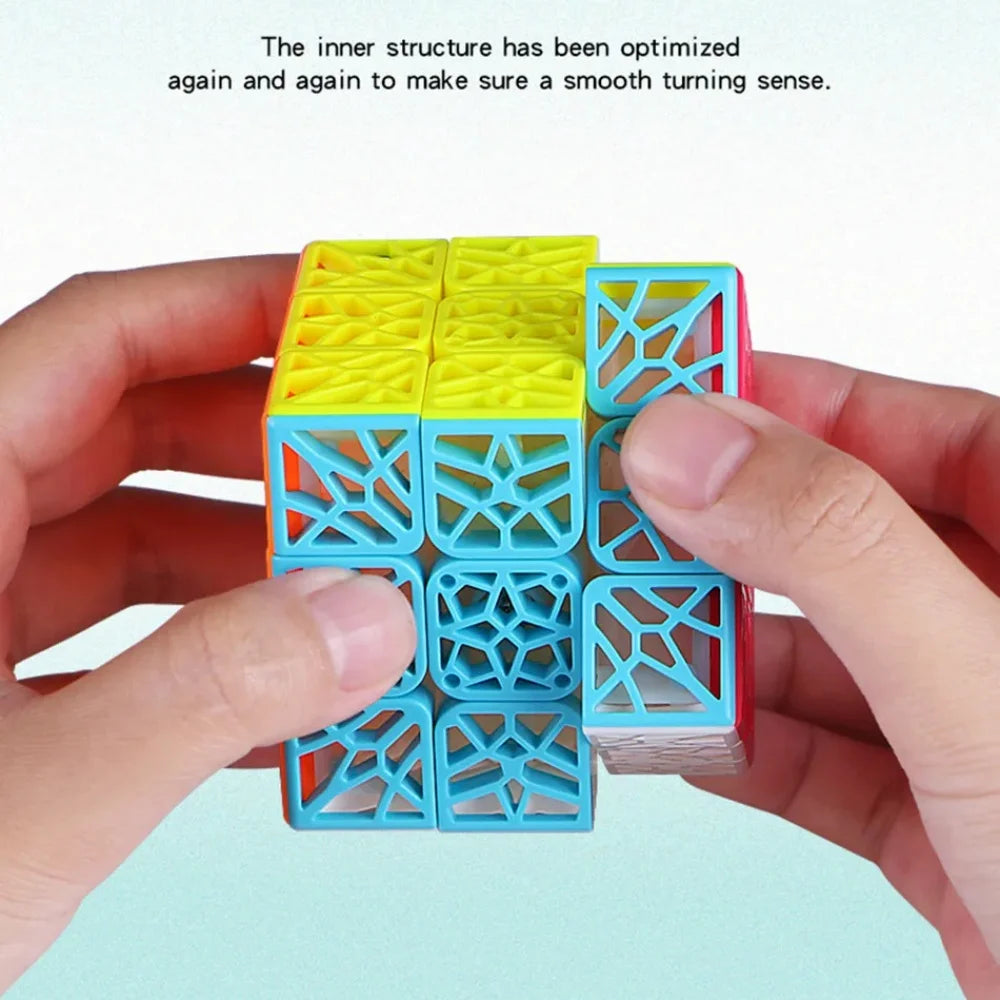 QiYi 3x3 DNA Concave Stickerless Speed Cube Puzzletoys for children Children DNA 3x3x3 Stickerless Cube Children toys