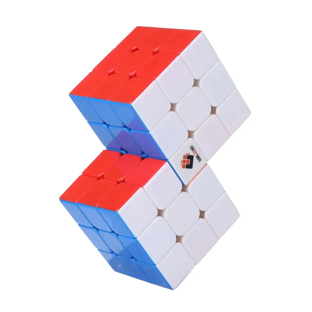 New Cube Twist Double 3x3 Conjoined Magic Cube Speed Cube Puzzle Toy for Kids Boys Gift Colorful