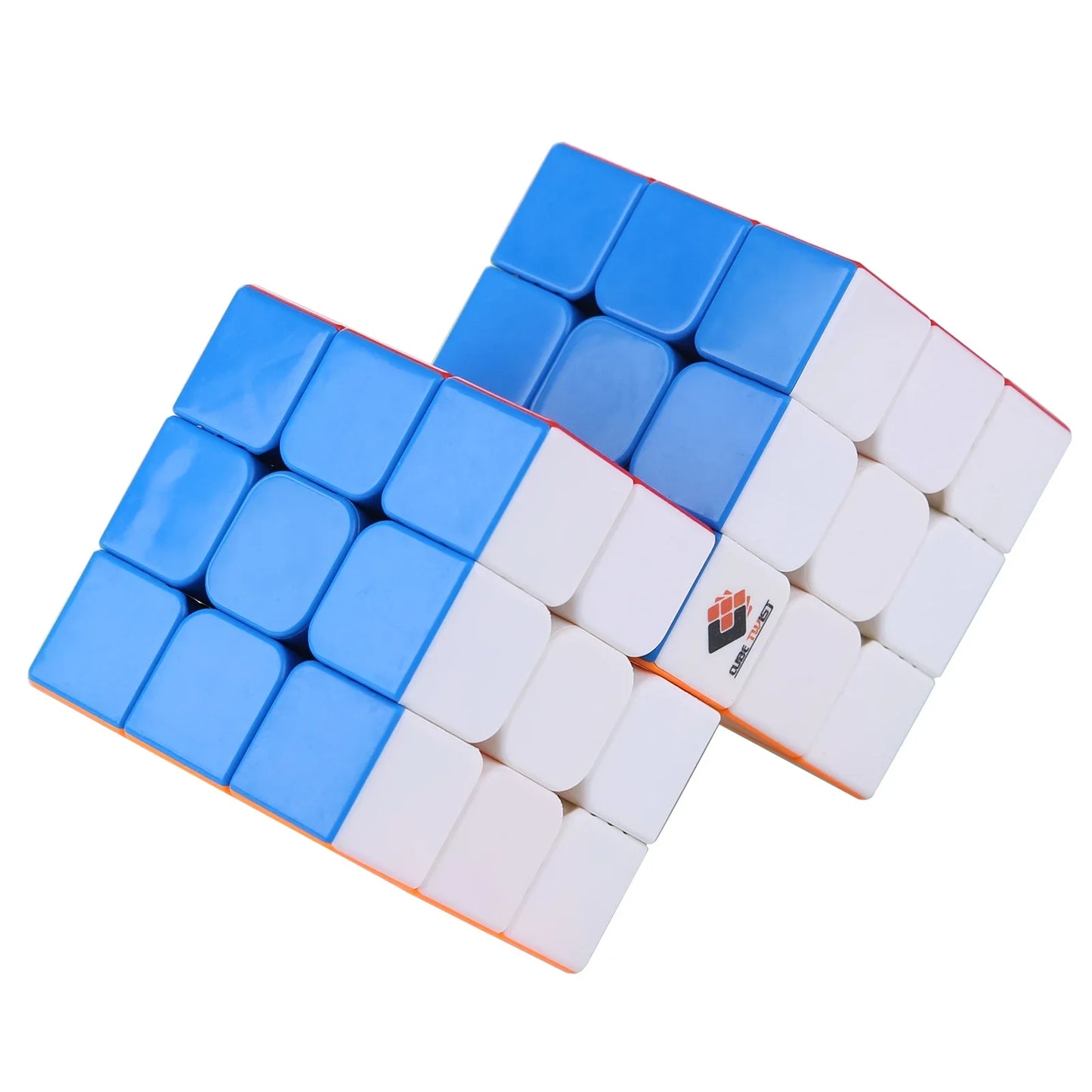 New Cube Twist Double 3x3 Conjoined Magic Cube Speed Cube Puzzle Toy for Kids Boys Gift Colorful