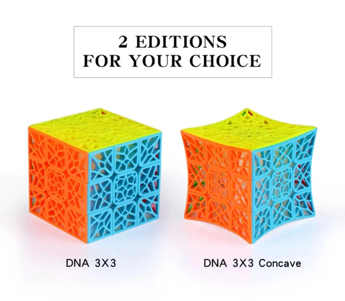 QiYi 3x3 DNA Concave Stickerless Speed Cube Puzzletoys for children Children DNA 3x3x3 Stickerless Cube Children toys