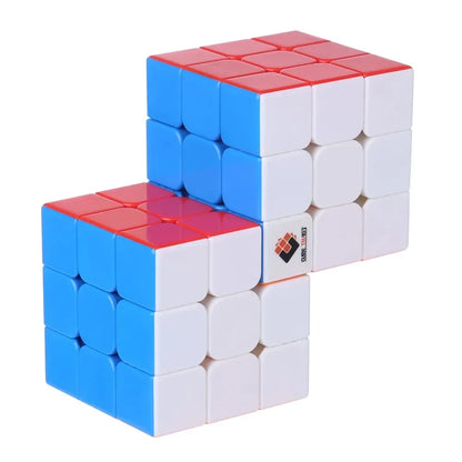 New Cube Twist Double 3x3 Conjoined Magic Cube Speed Cube Puzzle Toy for Kids Boys Gift Colorful